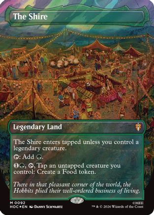 The Shire (Borderless) (Surge Foil)  [Foil]  (HOC-092) - [The Hobbit: Eternal-Legal]