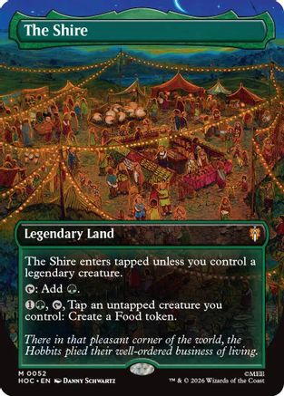 The Shire (Borderless)  [Foil]  (HOC-052) - [The Hobbit: Eternal-Legal]