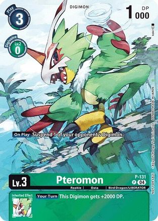 Pteromon (Digimon Liberator D-Storage Set) (P-131) - [Digimon Promotion Cards] Foil