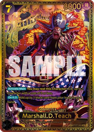 Marshall.D.Teach (ST27-005) (SP) (ST27-005) - [The World's Strongest Warriors] Foil