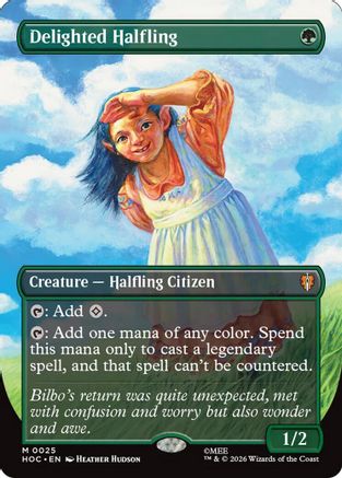 Delighted Halfling (Borderless)  (HOC-025) - [The Hobbit: Eternal-Legal]