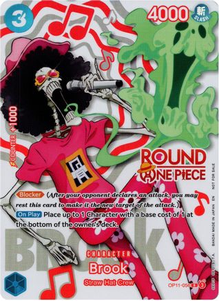 Brook (Round 1 Promo) (OP11-056) - [One Piece Promotion Cards] Foil