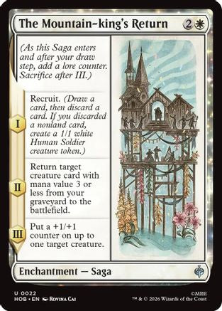 The Mountain-king's Return  [Foil]  (HOB-022) - [The Hobbit]