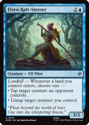 Elven Raft-Steerer  [Foil]  (HOB-037) - [The Hobbit]