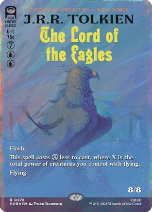 The Lord of the Eagles (Borderless) (Surge Foil)  [Foil]  (HOB-276) - [The Hobbit]