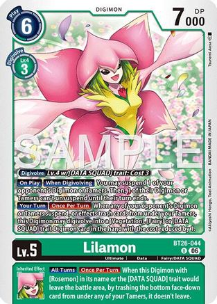 Lilamon (BT26-044) - [Timeless Bonds]