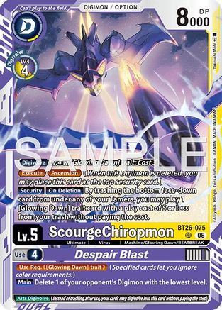 ScourgeChiropmon // Despair Blast (BT26-075) - [Timeless Bonds] Foil
