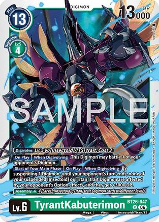 TyrantKabuterimon (BT26-047) - [Timeless Bonds] Foil