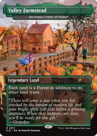 Valley Farmstead - Yavimaya, Cradle of Growth  (SLD-2813) - [Secret Lair Drop Series]