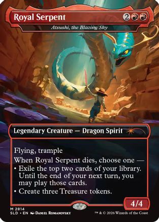 Royal Serpent - Atsushi, the Blazing Sky  (SLD-2814) - [Secret Lair Drop Series]