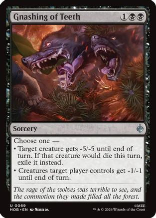 Gnashing of Teeth  [Foil]  (HOB-069) - [The Hobbit]