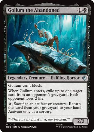 Gollum the Abandoned  [Foil]  (HOB-072) - [The Hobbit]