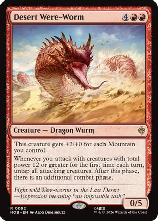 Desert Were-Worm  [Foil]  (HOB-092) - [The Hobbit]