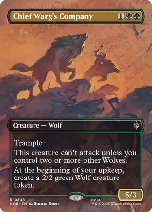 Chief Warg's Company (Borderless)  [Foil]  (HOB-208) - [The Hobbit]