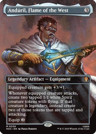 Anduril, Flame of the West (Borderless)  (HOC-039) - [The Hobbit: Eternal-Legal]