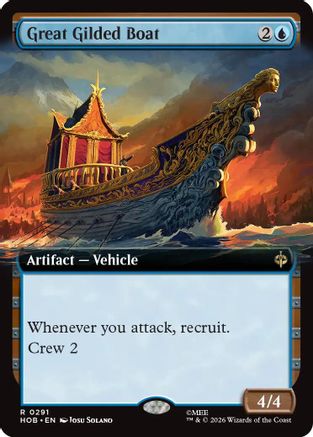 Great Gilded Boat (Extended Art)  (HOB-291) - [The Hobbit]