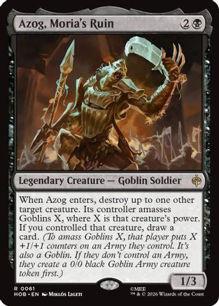 Azog, Moria's Ruin  [Foil]  (HOB-061) - [The Hobbit]