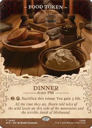 Food Token (2550)  (SLD-2550) - [Secret Lair Drop Series]