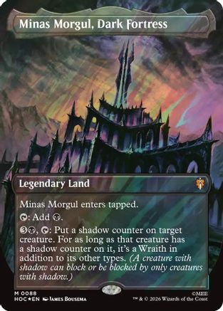 Minas Morgul, Dark Fortress (Borderless) (Surge Foil)  [Foil]  (HOC-088) - [The Hobbit: Eternal-Legal]