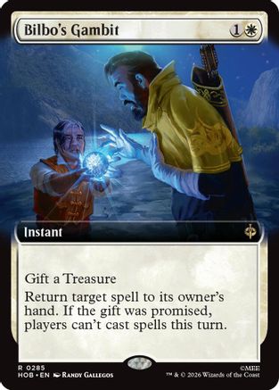 Bilbo's Gambit (Extended Art)  [Foil]  (HOB-285) - [The Hobbit]
