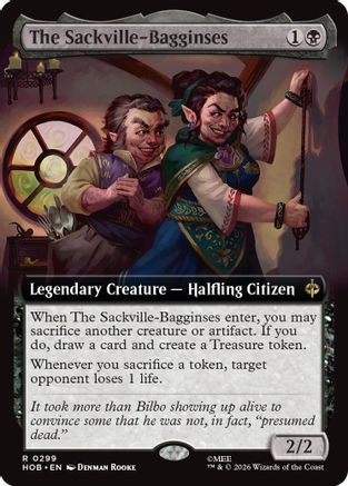 The Sackville-Bagginses (Extended Art)  [Foil]  (HOB-299) - [The Hobbit]