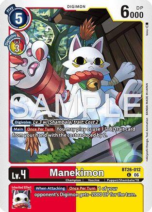 Manekimon (BT26-012) - [Timeless Bonds]