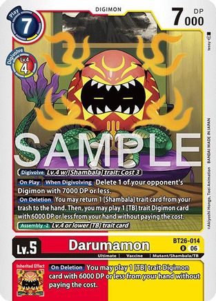 Darumamon (BT26-014) - [Timeless Bonds] Foil