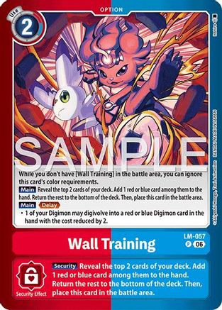 Wall Training (LM-057) - [Limited Card Pack -Final Crest-] Foil