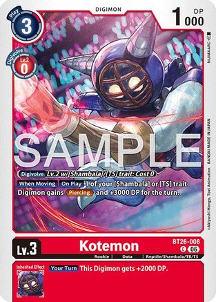 Kotemon (BT26-008) - [Timeless Bonds]