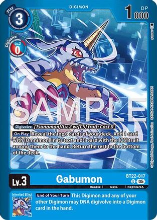 Gabumon (BT22-017) - [Limited Card Pack -Final Crest-] Foil