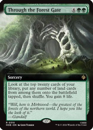 Through the Forest Gate (Extended Art)  [Foil]  (HOB-310) - [The Hobbit]