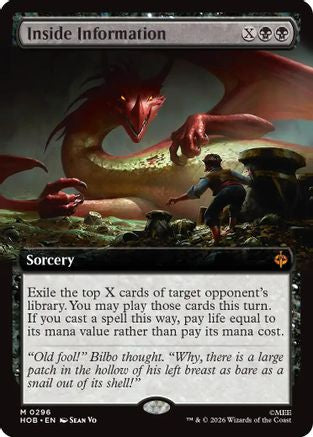 Inside Information (Extended Art)  [Foil]  (HOB-296) - [The Hobbit]