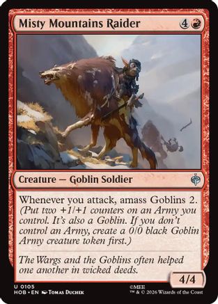 Misty Mountains Raider  [Foil]  (HOB-105) - [The Hobbit]