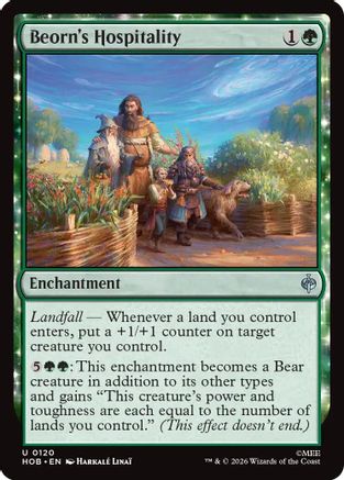 Beorn's Hospitality  [Foil]  (HOB-120) - [The Hobbit]