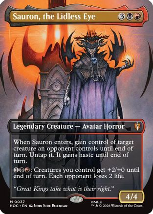 Sauron, the Lidless Eye (Borderless)  (HOC-037) - [The Hobbit: Eternal-Legal]