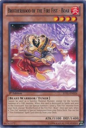 Brotherhood of the Fire Fist - Boar [JOTL-EN026] Rare - Trinity Hobby