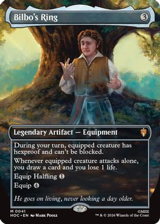 Bilbo's Ring (Borderless)  [Foil]  (HOC-041) - [The Hobbit: Eternal-Legal]