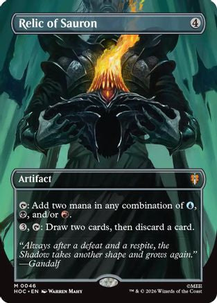 Relic of Sauron (Borderless)  [Foil]  (HOC-046) - [The Hobbit: Eternal-Legal]