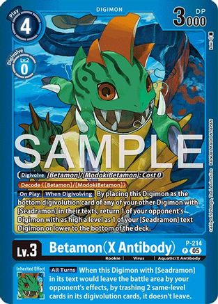 Betamon (X Antibody) (P) - [Limited Card Pack -Final Crest-] Foil