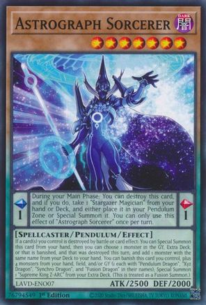 Astrograph Sorcerer [LAVD-ENO07] - Legendary Arc-V Decks 1st Edition - Common / Short Print