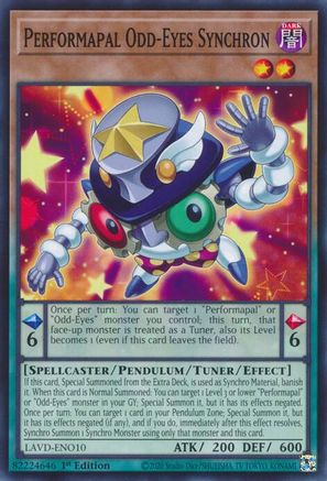 Performapal Odd-Eyes Synchron [LAVD-ENO10] - Legendary Arc-V Decks 1st Edition - Common / Short Print