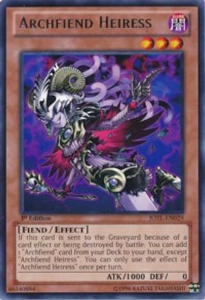 Archfiend Heiress [JOTL-EN029] Rare - Trinity Hobby