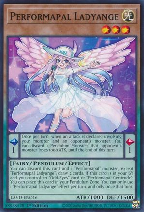 Performapal Ladyange [LAVD-ENO16] - Legendary Arc-V Decks 1st Edition - Common / Short Print