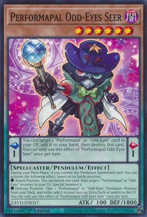 Performapal Odd-Eyes Seer [LAVD-ENO17] - Legendary Arc-V Decks 1st Edition - Common / Short Print