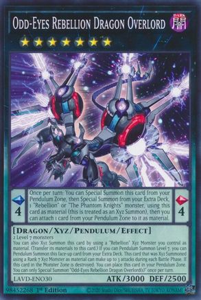 Odd-Eyes Rebellion Dragon Overlord [LAVD-ENO30] - Legendary Arc-V Decks 1st Edition - Common / Short Print