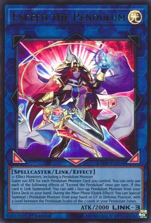 Exceed the Pendulum [LAVD-ENO36] - Legendary Arc-V Decks 1st Edition - Ultra Rare