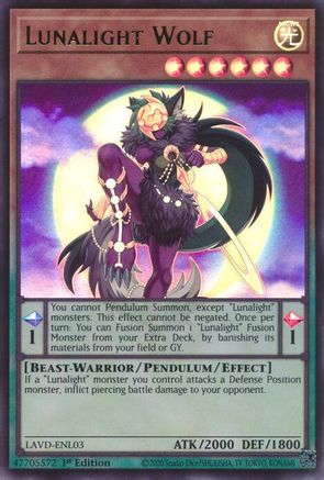 Lunalight Wolf [LAVD-ENL03] - Legendary Arc-V Decks 1st Edition - Ultra Rare