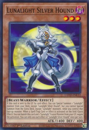 Lunalight Silver Hound [LAVD-ENL12] - Legendary Arc-V Decks 1st Edition - Common / Short Print