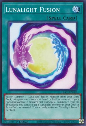 Lunalight Fusion [LAVD-ENL20] - Legendary Arc-V Decks 1st Edition - Common / Short Print