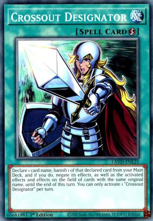 Crossout Designator [LAVD-ENL21] - Legendary Arc-V Decks 1st Edition - Common / Short Print